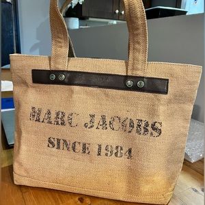 Marc Jacobs Burlap Tote Bag